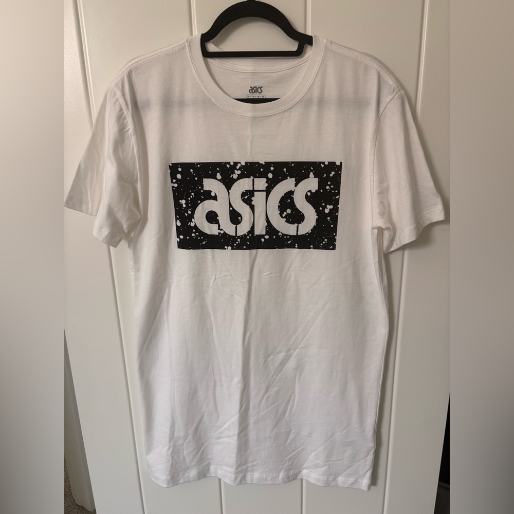 ASICS Men's Graphic White Tee NWOT